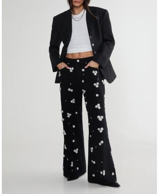 Limited Embellished Flower Applique Jean