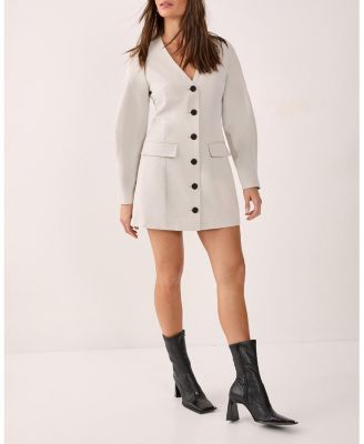 Women's Button Through Mini Blazer Dress