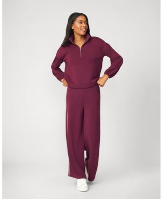 Women's Half Zip Pullover & Wide Leg Pant