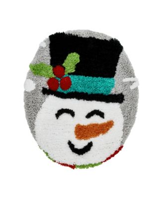 Snowman Holiday Bath Rug Set, 2 Count