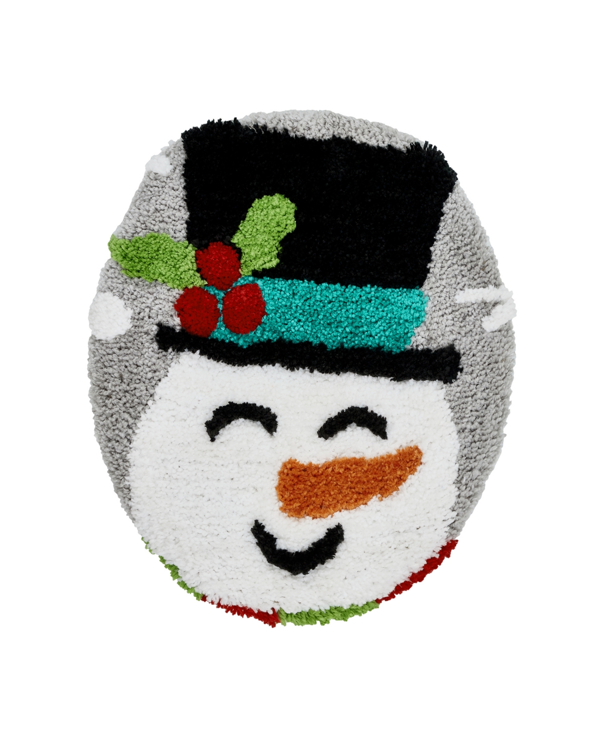 Vcny Home Snowman Holiday Bath Rug Set, 2 Count In Gray