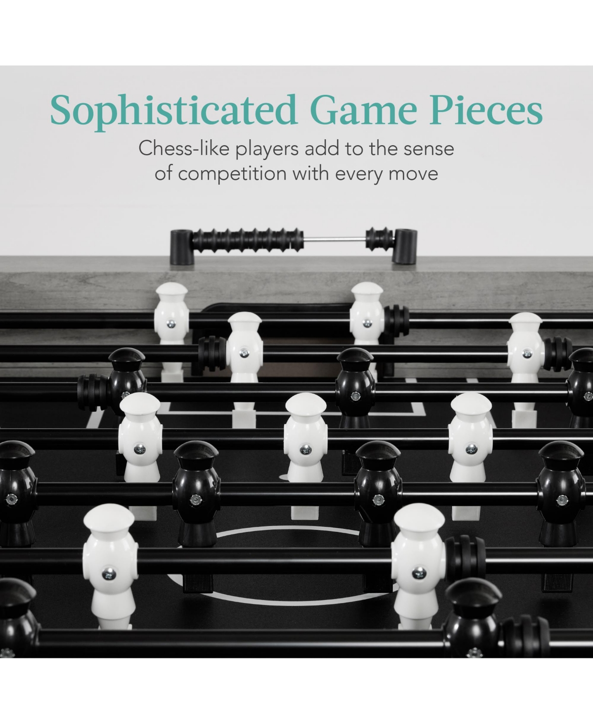 Best Choice Products Full 54in Regulation Foosball Table for Home, Game Room w/ 2 Balls, Cup Holders