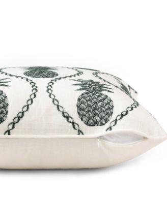 Tommy Bahama Golden Pineapple Poly Slub Decorative Pillow, 20" X 20"