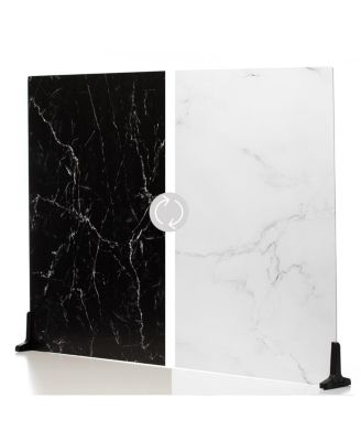 Duo Board - 30x40" Surface Board, Onyx Marble/Alpine Marble