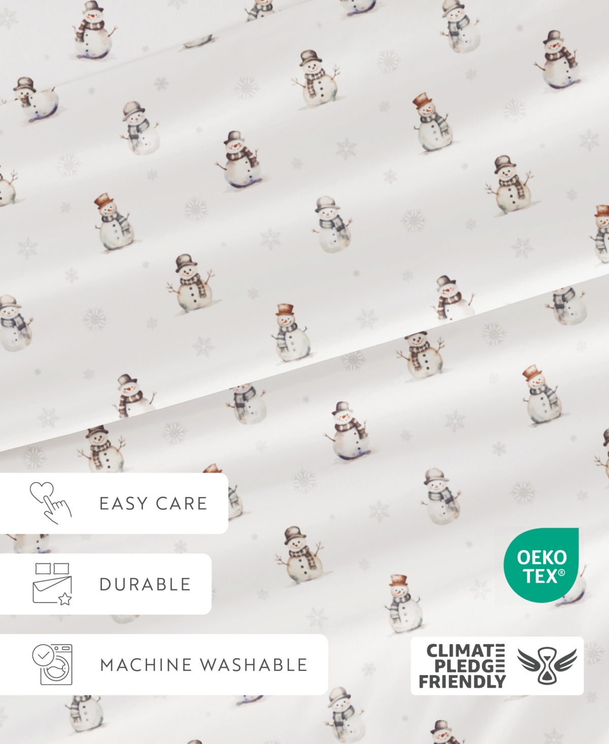 Ienjoy Home Holiday Pattern 4-pc. Sheet Set, King In White
