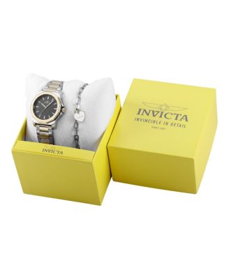 Women's 48578 Speedway  Quartz 3 Hand Black Dial Watch