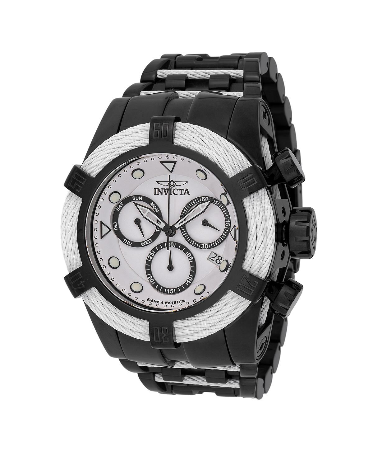 Мужские часы с кварцевым хронографом 48606 Bolt с белым и черным циферблатом