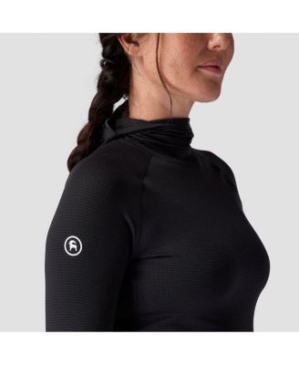 Women's Backcountry Pines Microgrid Ultra-Lt Baselayer Balaclava Top Lightweight Long Underwear Tops