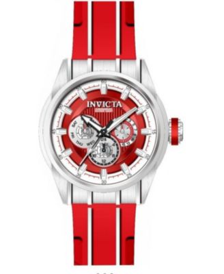 Men's 49051 Speedway  Quartz Chronograph Red, White Dial Watch