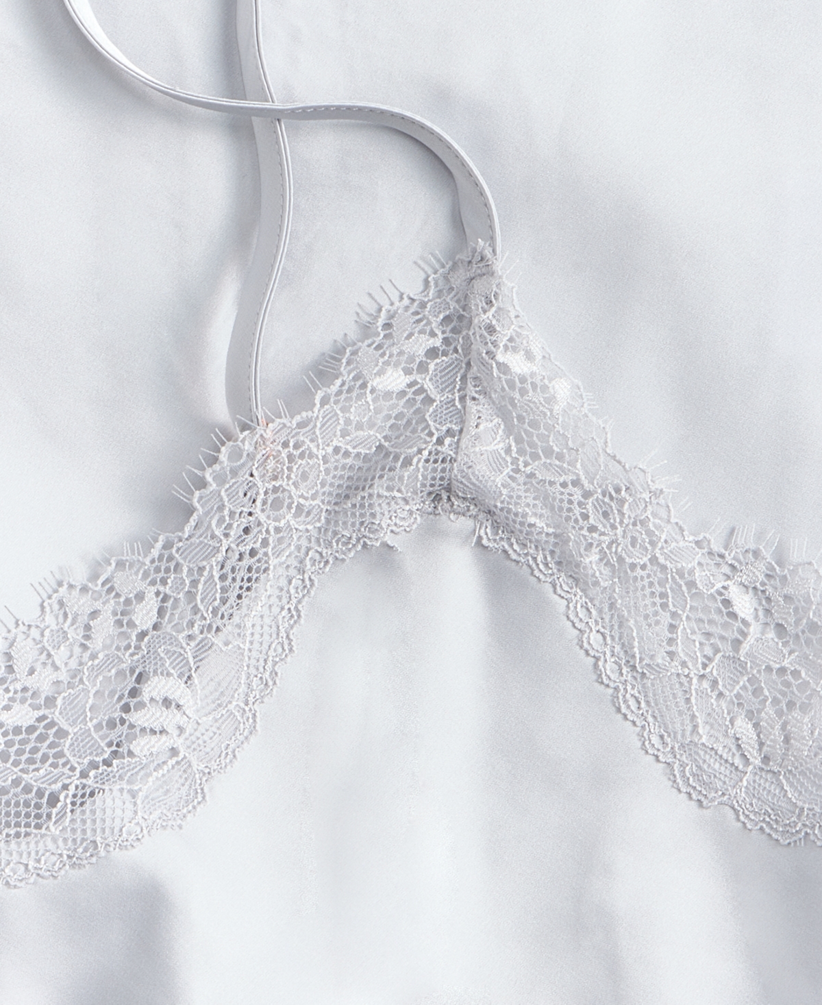 I.n.c. International Concepts Women's Lace-Trim Satin Chemise, Exclusively at Macy's