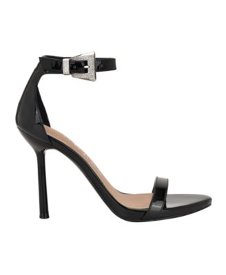 Women's Insraa Rhinestone Buckle Stiletto Dress Sandals