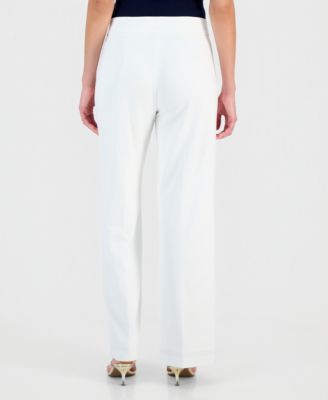 Women's Extended-Tab Wide-Leg Ankle Pants