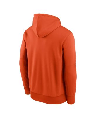 Men's Orange Clemson Tigers Team Stacked Performance Pullover Hoodie