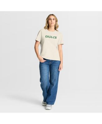 Women's Cream Philadelphia Eagles Dove Legacy T-Shirt