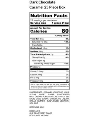 Milk & Dark Chocolate Sea Salted Caramels, 25 Pieces