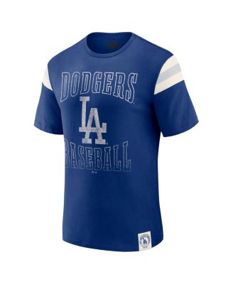 Darius Rucker Collection by Men's Royal Los Angeles Dodgers Distressed Sleeve Stripe T-Shirt