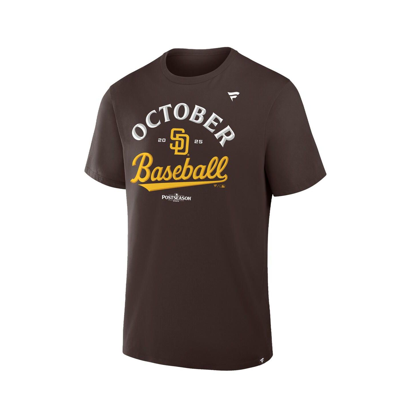 Мужская футболка Fanatics Brown San Diego Padres 2025 MLB Postseason Locker Room — фото 2