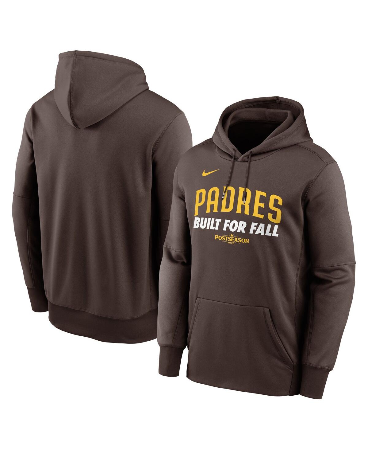 Nike Men's Brown San Diego Padres 2025 Mlb Postseason Authentic Collection Therma Fleece Hoodie