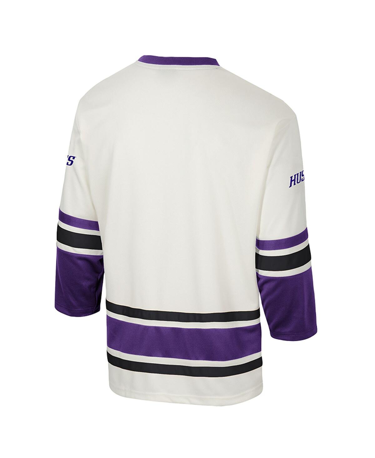 Colosseum Men's Cream Washington Huskies Puck Proud Fashion Hockey Jersey