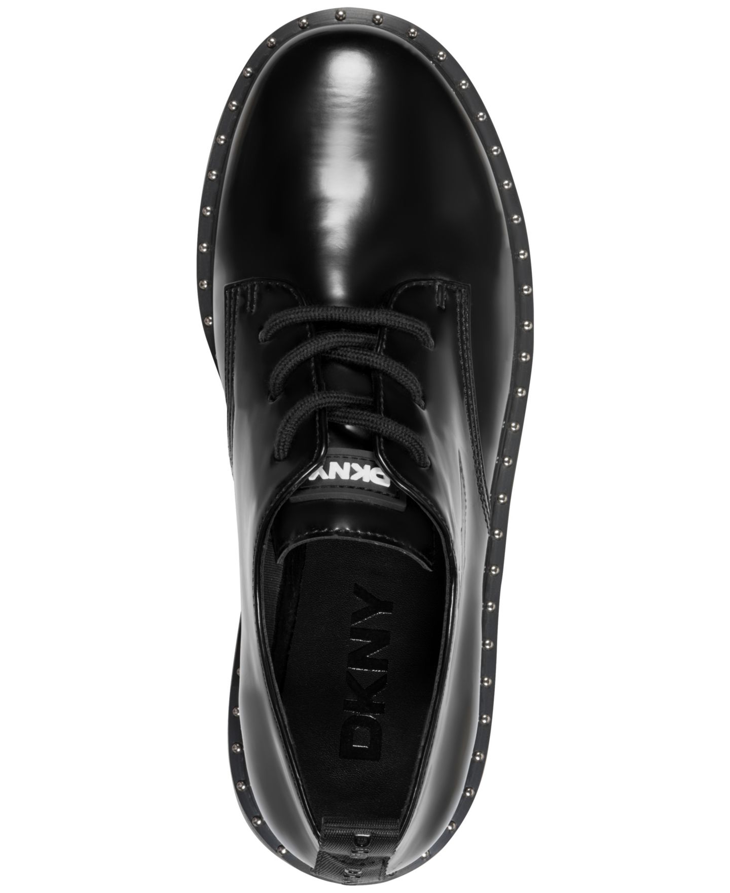 Женские туфли DKNY Bexina Lug Sole Lace-Up, цвет: Чёрный — фото 4