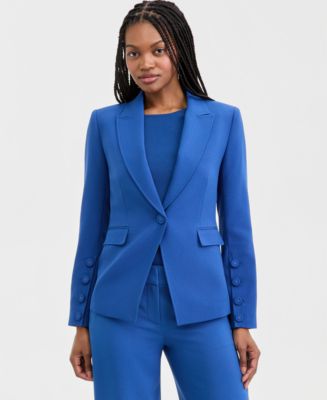 Tahari ASL Women's Peak Lapel One-Button Jacket - Macy's