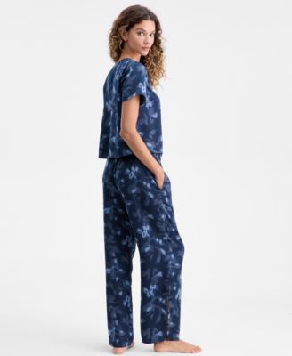 State of Day Women's 2-Piece Short-Sleeve Top and Pants Pajama Set, Exclusive