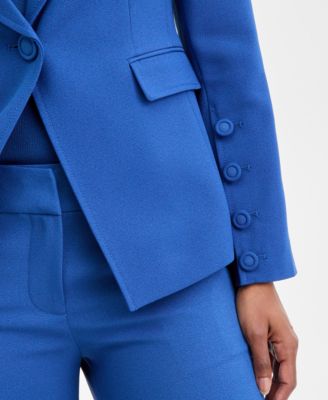 Women&#39;s Peak Lapel One-Button Jacket
