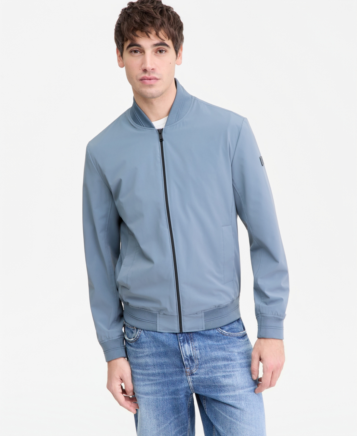 Guess Men's Packable Stretch Bomber Jacket