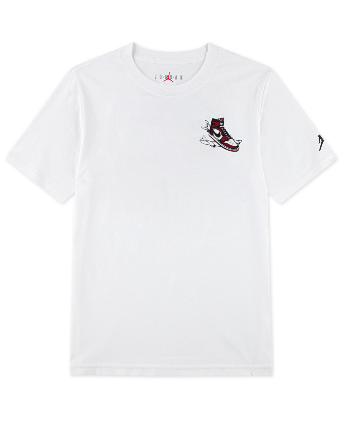 Jordan Air Big Boys 8-20 Crewneck T-shirt In White
