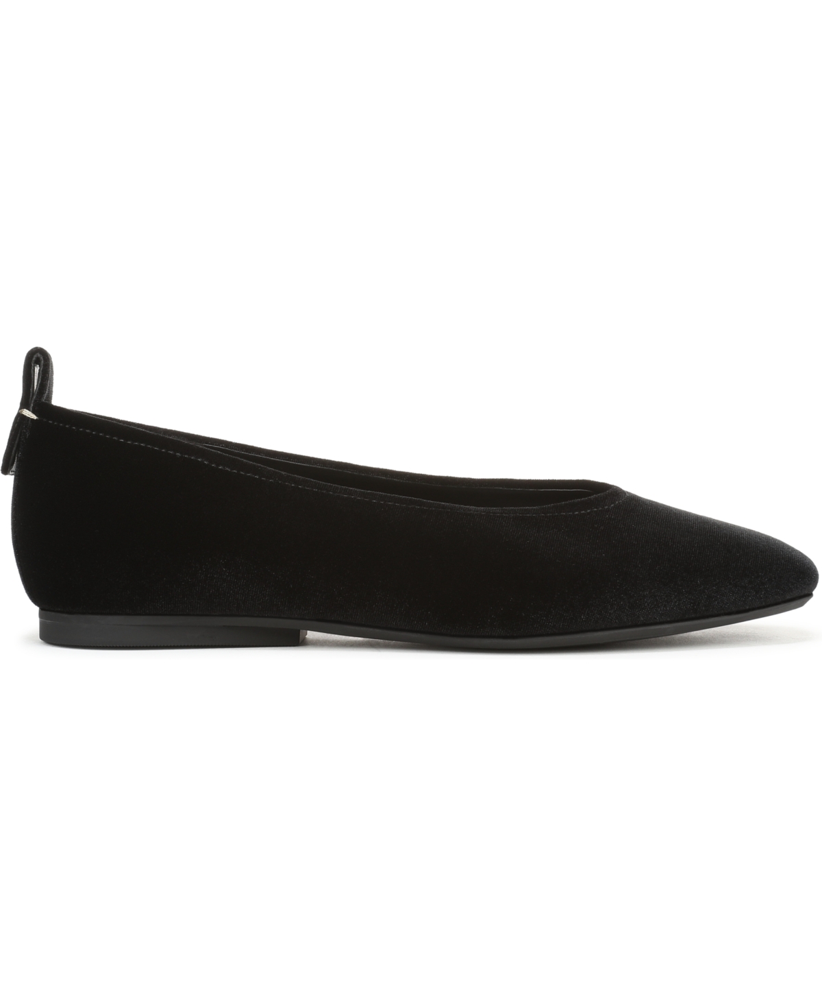 Naturalizer Carla Square Toe Ballet Flats In Black