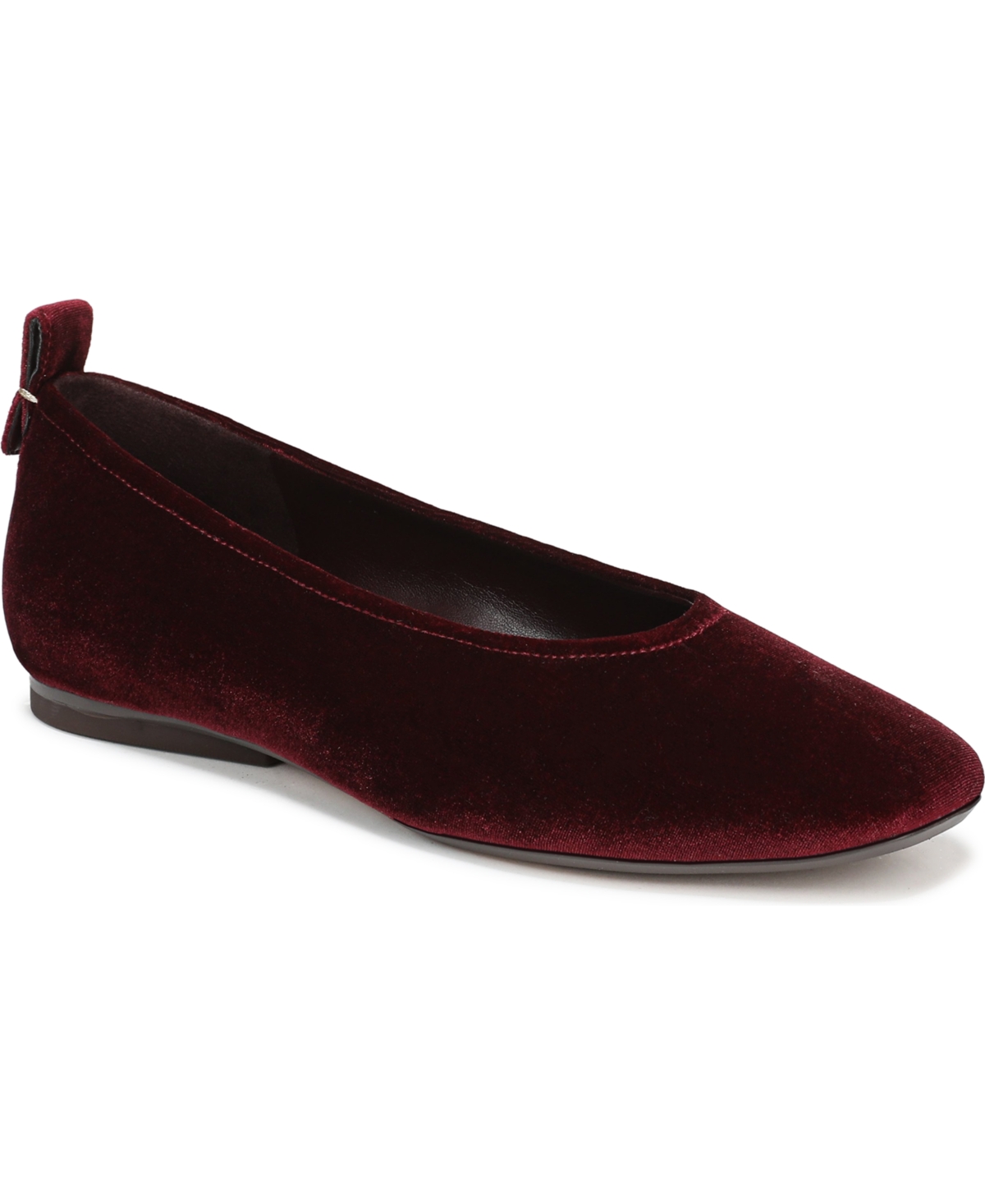 Naturalizer Carla Square Toe Ballet Flats In Brown