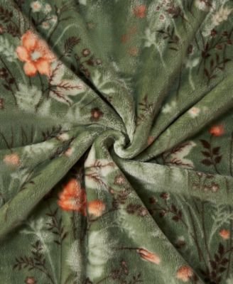 Wildflower Plush Throw, 50" x 70"