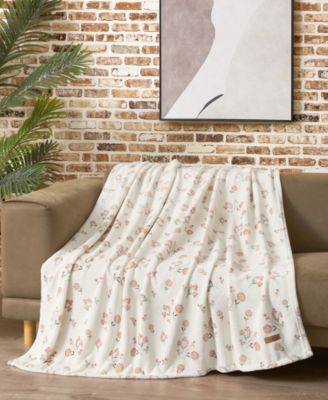 Daisy Floral Cozy Plush Throw, 50" x 70"