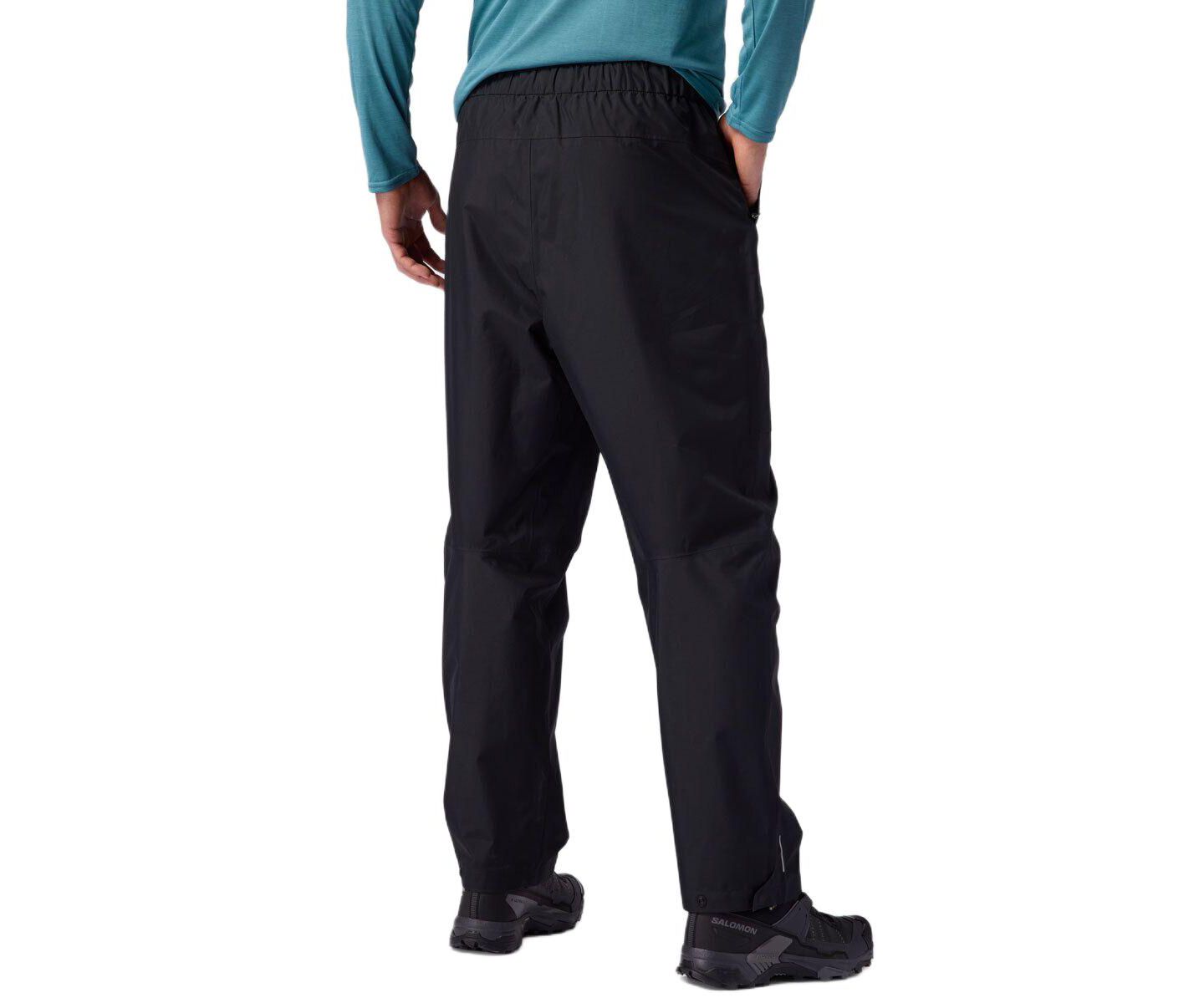 Мужские брюки Backcountry Kanarra 2.5L Rain Pant, цвет: Чёрный — фото 2