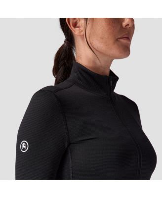 Women's Pines Microgrid Ultra-Lt Baselayer 1/4-Zip Top Lightweight Long Underwear Tops