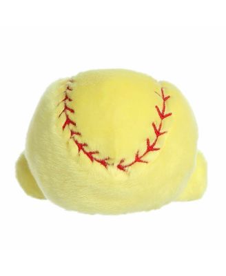 Mini Shortstop Soft Ball Palm Pals Adorable Plush Toy Yellow 5"