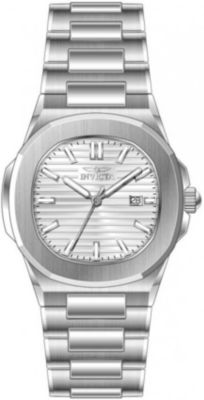 Men's 48318 Speedway Quartz 3 Hand Silver Dial Watch