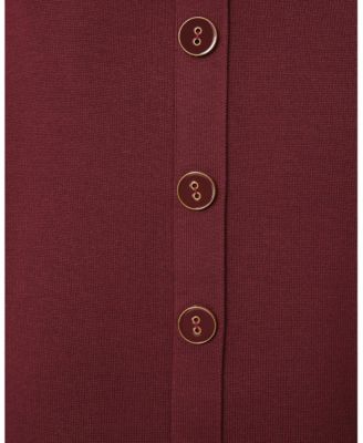 Women's Button Back Rib Knit Sweater