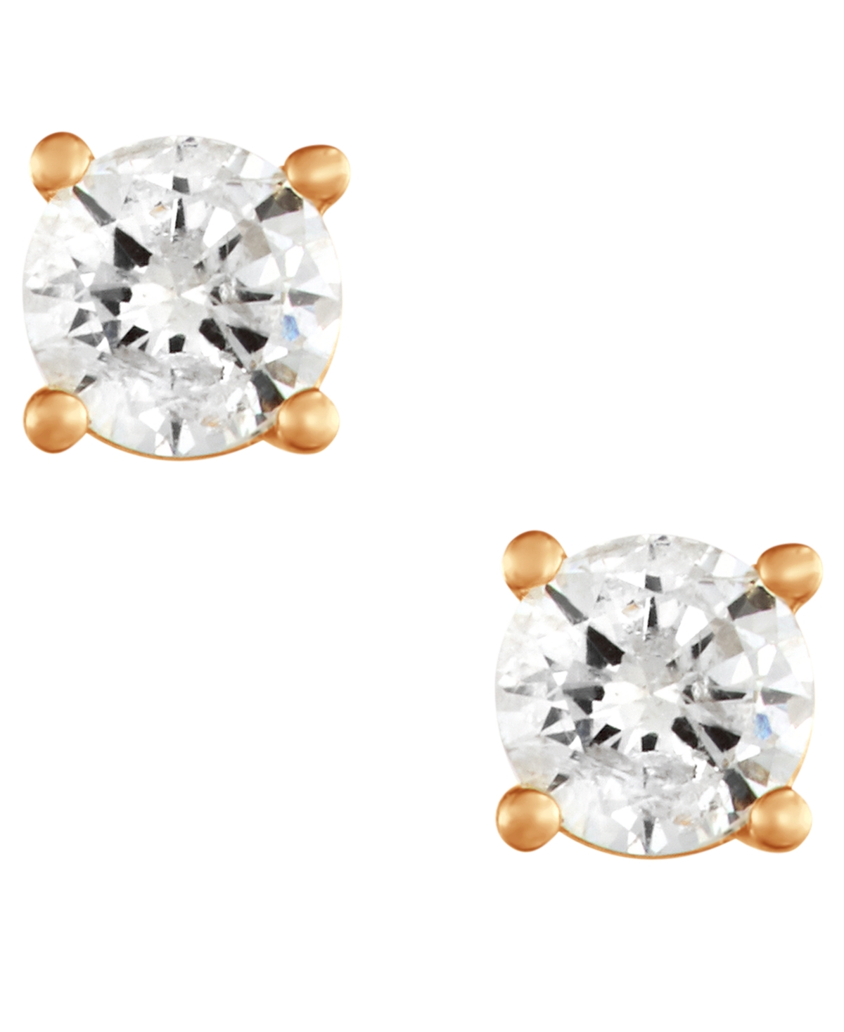 Macy's Diamond Stud Earrings (1/2 ct. t.w.) in 14K Yellow Gold