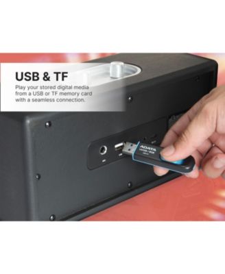 VAS-3003 Portable Bluetooth Speaker with Radio and USB Reader