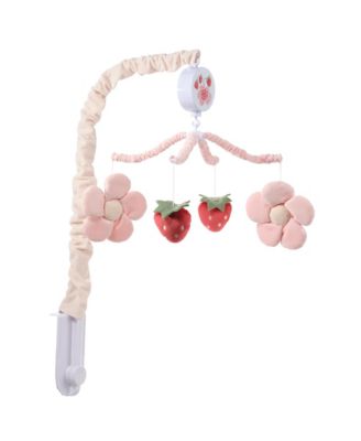 Flower Power Strawberry Musical Baby Crib Mobile Soother Toy