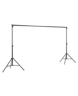 Photo Basics 9' x 10' Green Screen Cotton Background - Bundle With Flashpoint 10' Background Support System