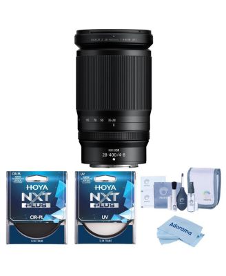 NIKKOR Z 28-400mm f/4-8 VR Lens, Bundle with 77mm CPL+UV Lens Filter Kit and Cleaning Kit