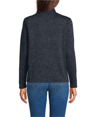 Women's Sweater Fleece Zip Front Jacket