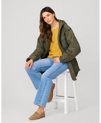 Block Rib Stitch Midweight Tunic Sweater