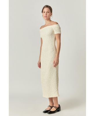 Women's Textured Midi Dress