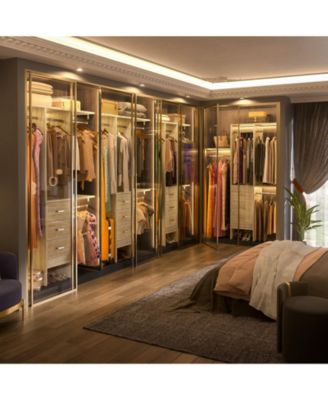 4FT Small Closet Organizer with Fabric Drawers