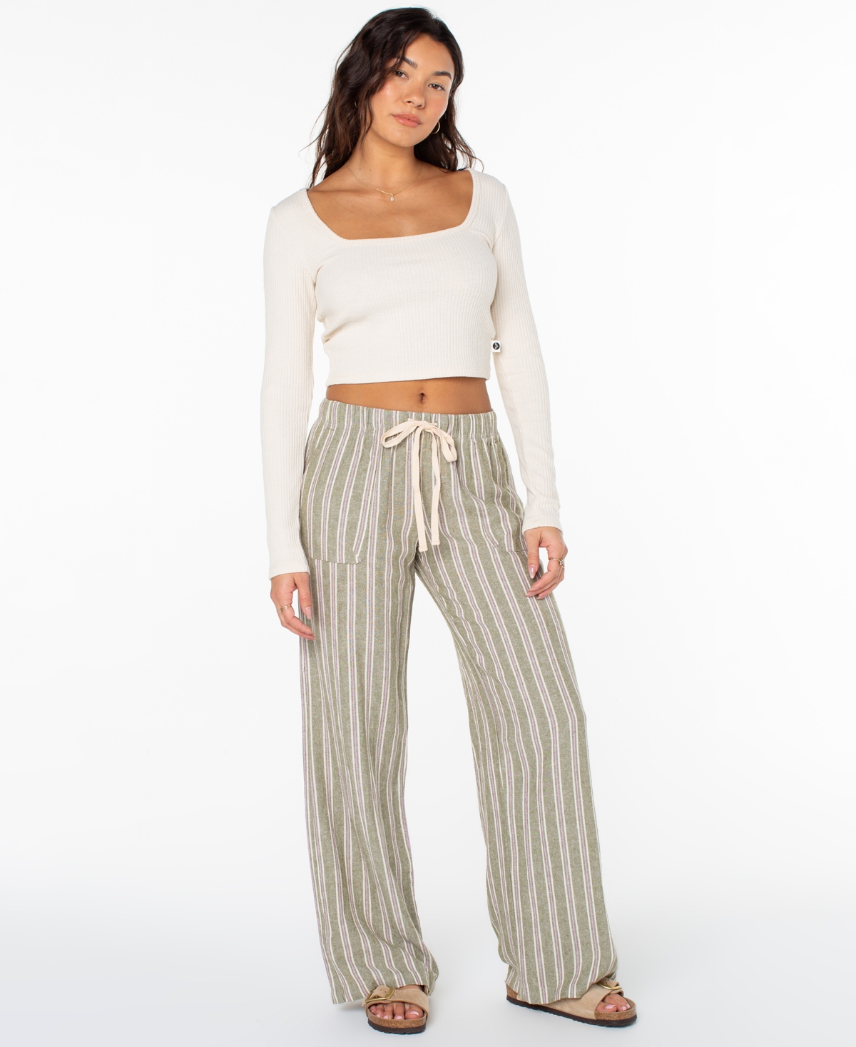Roxy Women's Lagoon Stripe Pants In Multi