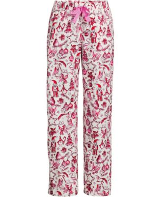 Women's Flannel Wide Leg Sleep Pants