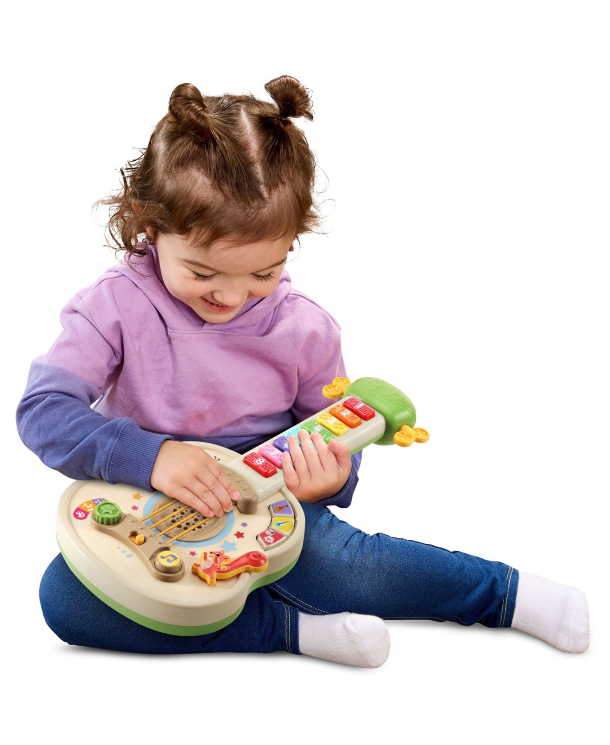 Vtech Count Strum Wooden Guitar In Multi